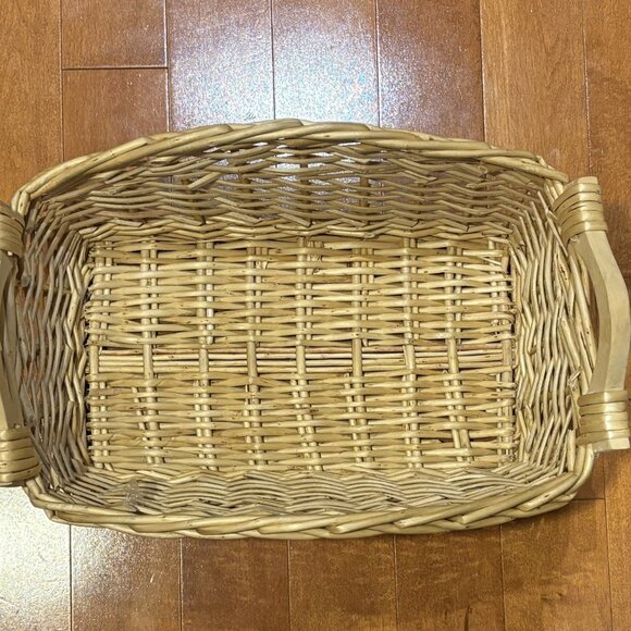 Large Rectangular Wicker Basket - Picture 1 of 5